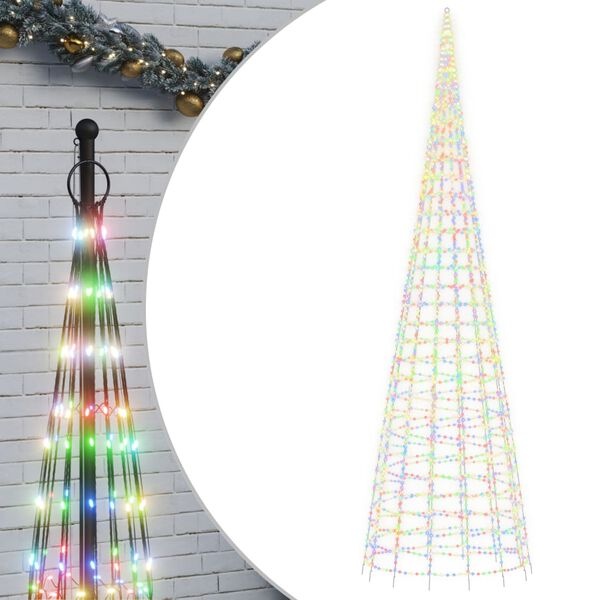 LED choinka na maszt 800 cm 3000 diod - 87% taniej
