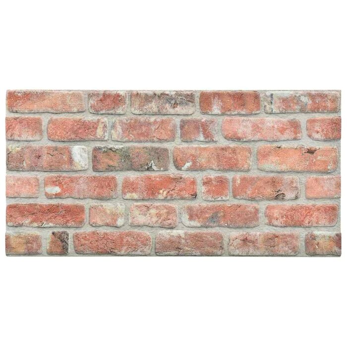 Panele ścienne 3D czerwona cegła 100x50 cm 10 sztuk - 76% taniej