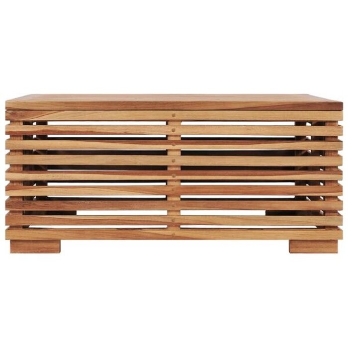 Stolik ogrodowy i podnóżek z poduszką, teak 70x70x31 cm - 83% taniej
