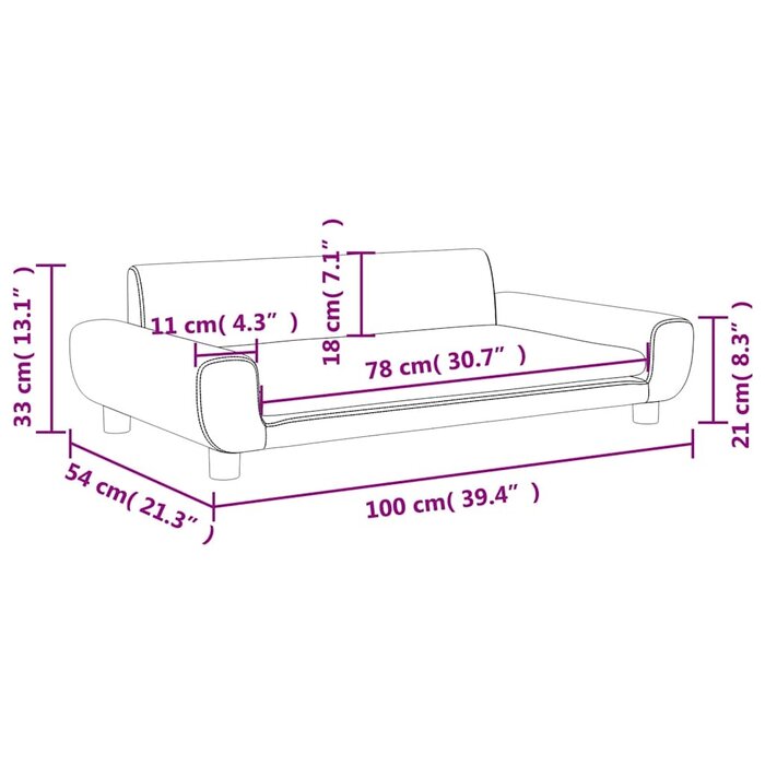 Welurowa sofa dziecięca kremowa 100x54cm - 82% taniej