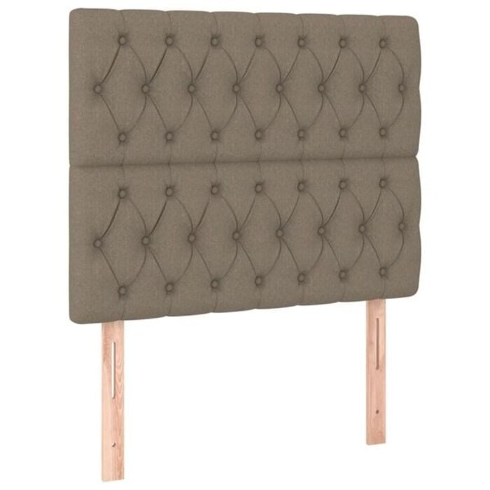 Zestaw 2 zagłówków 100x78/88 cm, kolor taupe - 75% taniej