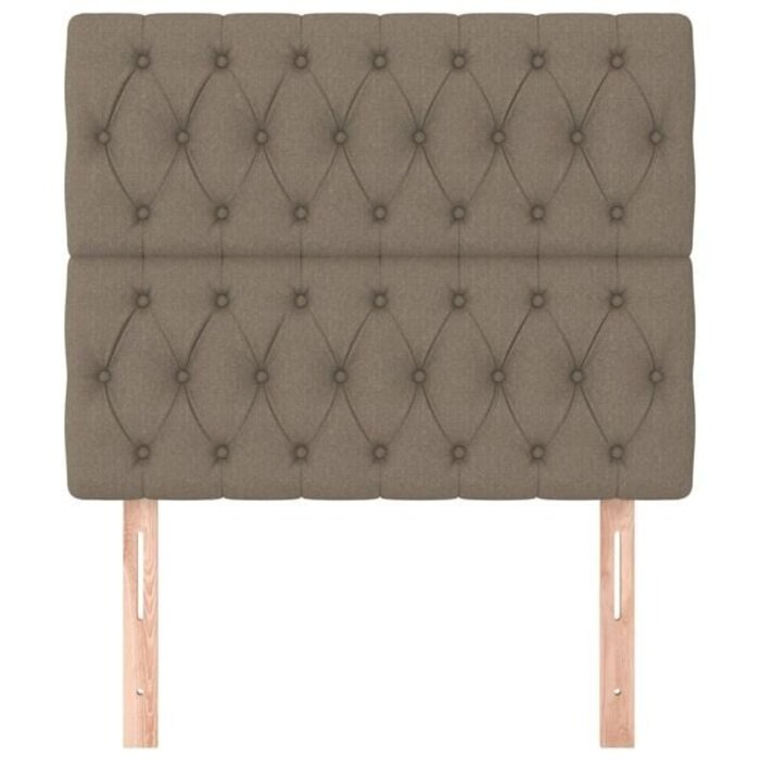 Zestaw 2 zagłówków 100x78/88 cm, kolor taupe - 75% taniej