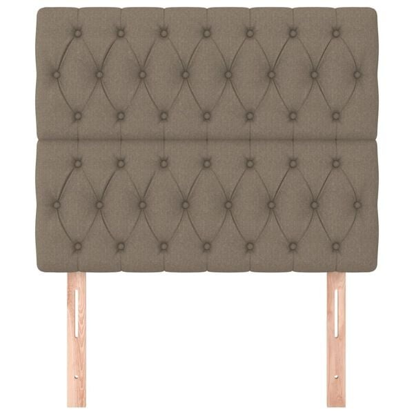 Zestaw 2 zagłówków 100x78/88 cm, kolor taupe - 75% taniej
