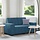 Dwuosobowa sofa welurowa 120 cm niebieska - 85% taniej