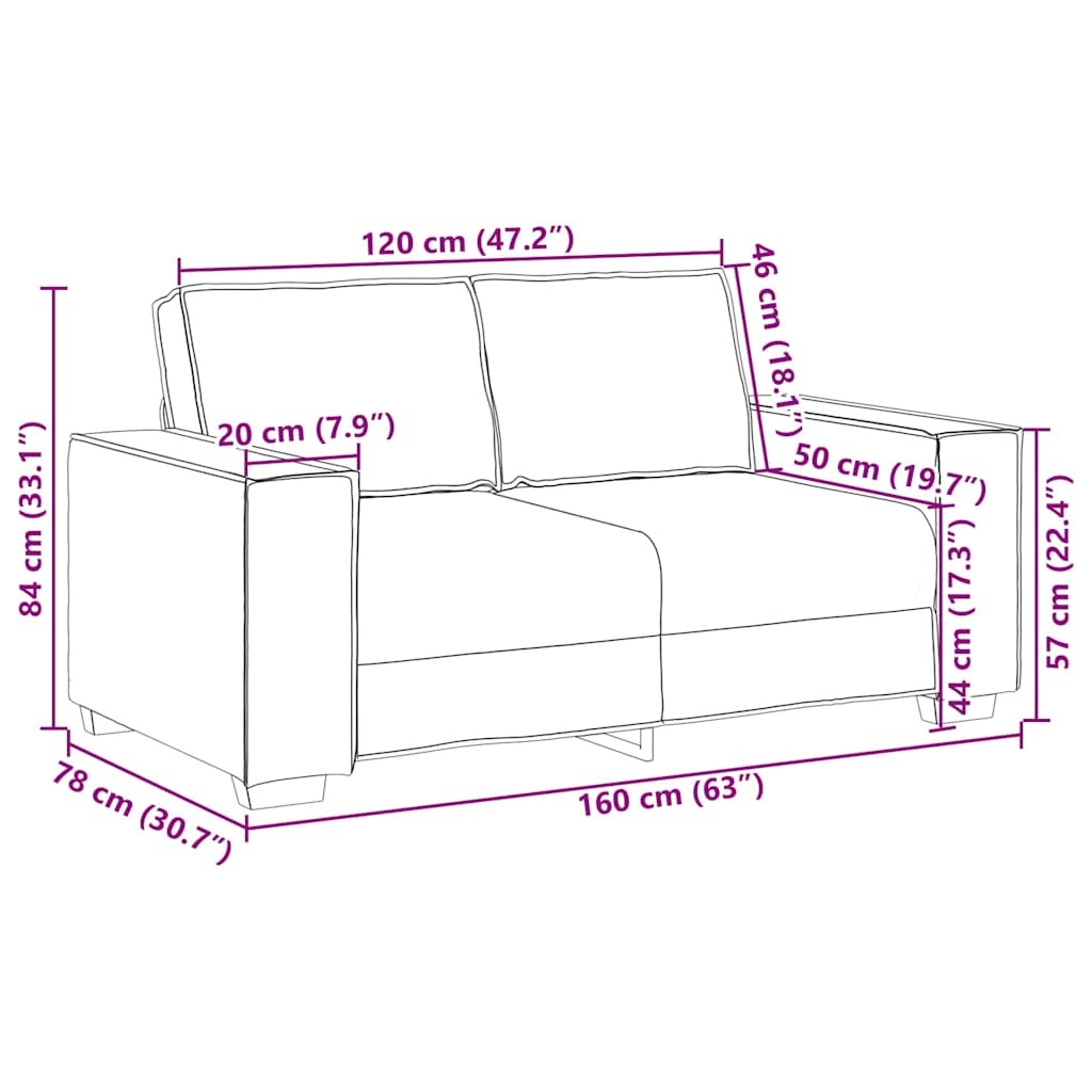 Dwuosobowa sofa welurowa 120 cm niebieska - 85% taniej