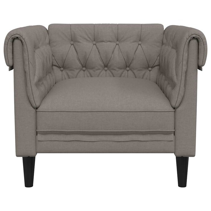 Fotel wypoczynkowy Chesterfield taupe - 76% taniej
