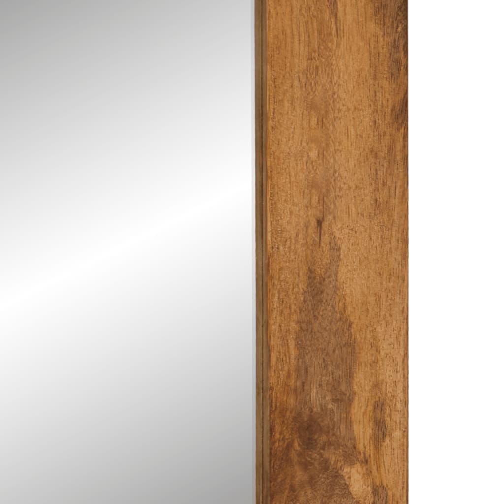 Lustro ścienne z litego drewna mango 70x50 cm - 73% taniej