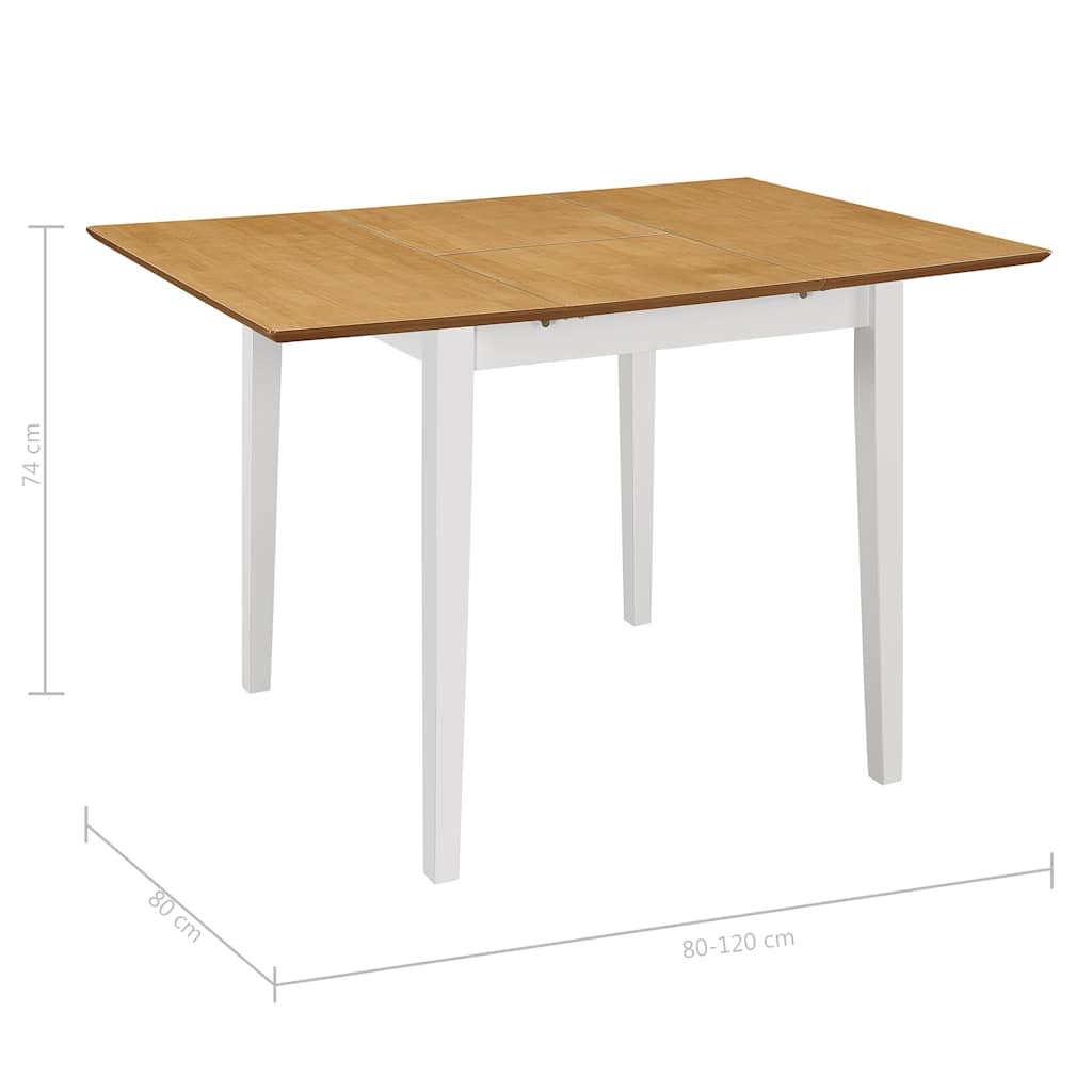 Rozkładany stół 80-120 cm biały - 81% taniej