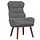 Fotel welurowy ciemnoszary 69x74x93 cm - 77% taniej