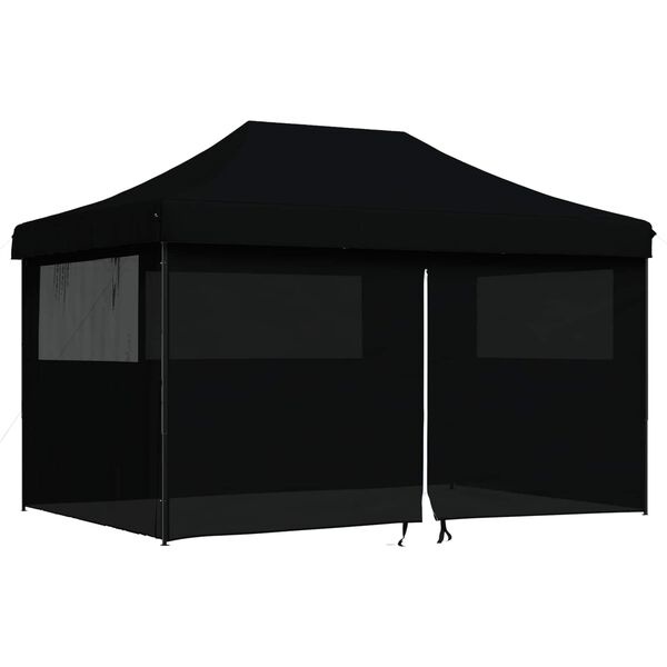 Składany namiot imprezowy 440x292 cm - czarny - 77% taniej