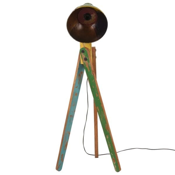 Lampa podłogowa z litego drewna mango - 78% taniej