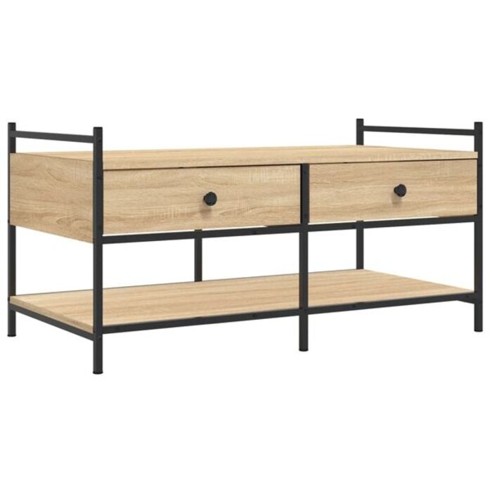 Stolik kawowy dąb sonoma 99x50x50 cm - 70% taniej