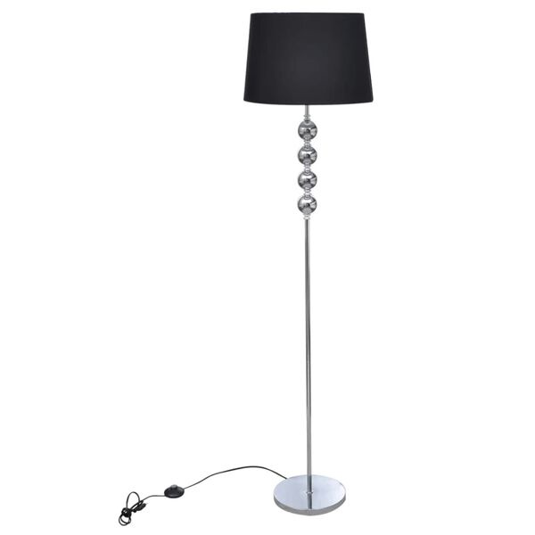 Czarna lampa podłogowa Eleganza 156 cm - 71% taniej