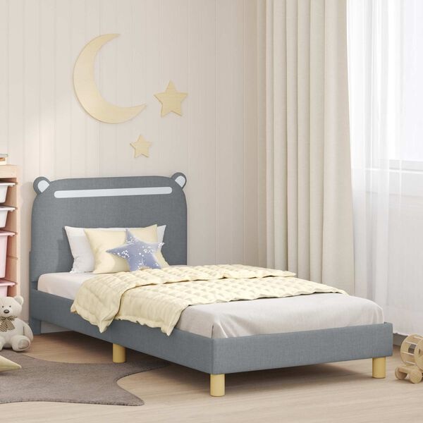 Nowoczesne łóżko dziecięce 80x200 cm z zagłówkiem -73% taniej