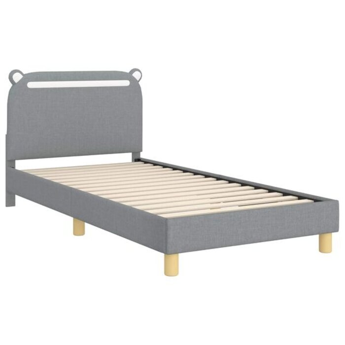 Nowoczesne łóżko dziecięce 80x200 cm z zagłówkiem -73% taniej