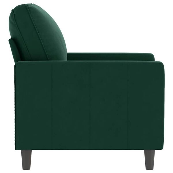 Ciemnozielony fotel welurowy 60 cm - 80% taniej