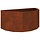 Doniczka ogrodowa ze stali corten 120x60x50 cm - 76% taniej