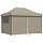 Składany namiot ogrodowy pop-up taupe 410x279 cm - 76% taniej