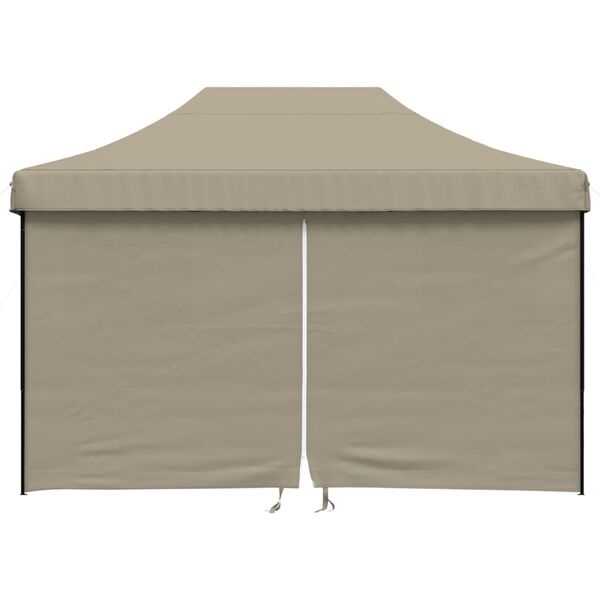 Składany namiot ogrodowy pop-up taupe 410x279 cm - 76% taniej