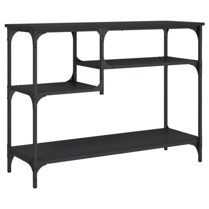 Stolik przyścienny czarny 100x35x75 cm - 64% taniej