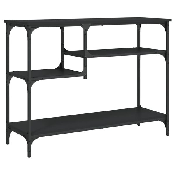 Stolik przyścienny czarny 100x35x75 cm - 64% taniej