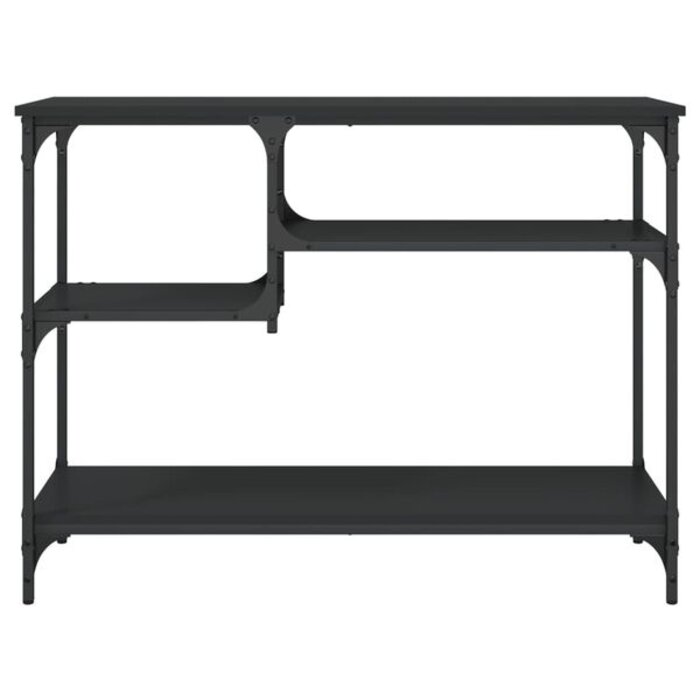 Stolik przyścienny czarny 100x35x75 cm - 64% taniej