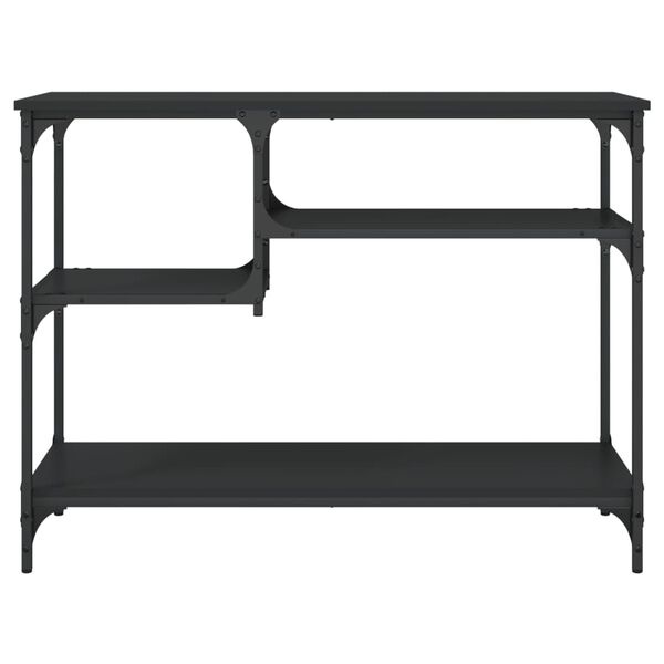 Stolik przyścienny czarny 100x35x75 cm - 64% taniej