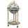 Barek globus z litego drewna 36 cm - niebieski - 79% taniej