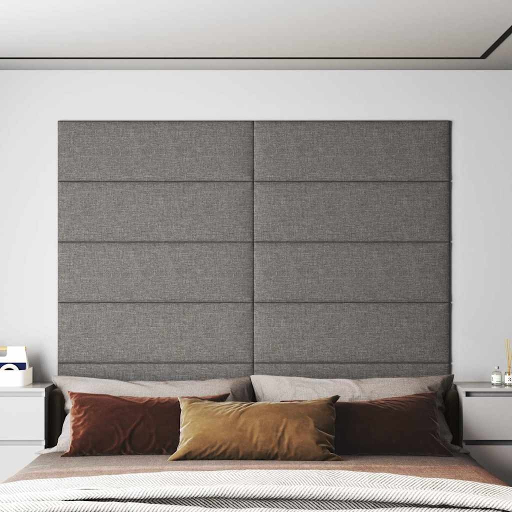 Zestaw 12 paneli ściennych 90x30 cm jasnoszare - 75% taniej