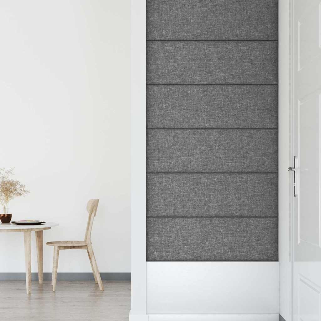 Zestaw 12 paneli ściennych 90x30 cm jasnoszare - 75% taniej