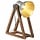 Lampa biurkowa industrialna srebrna vintage 30x17x40 cm - 66% taniej