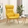 Musztardowy fotel wypoczynkowy 70x77x94 cm - 76% taniej