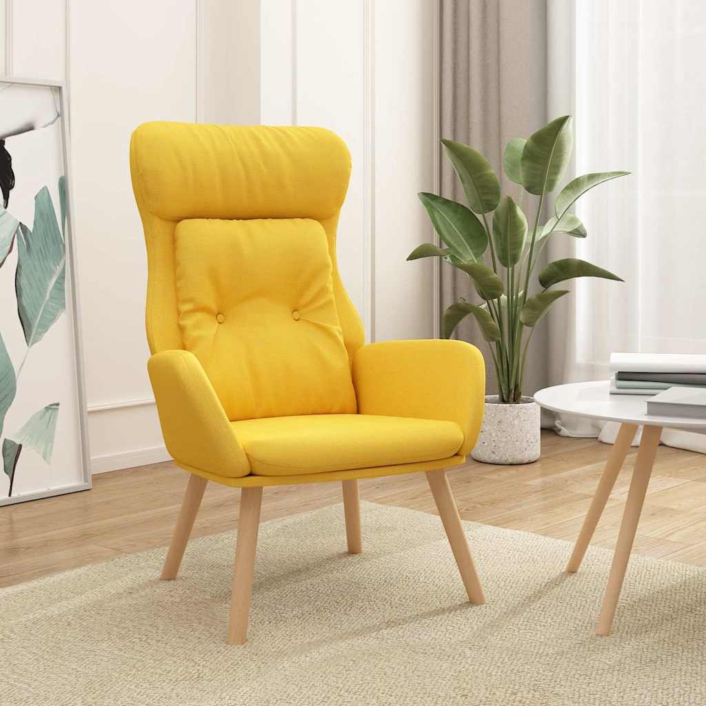 Musztardowy fotel wypoczynkowy 70x77x94 cm - 76% taniej