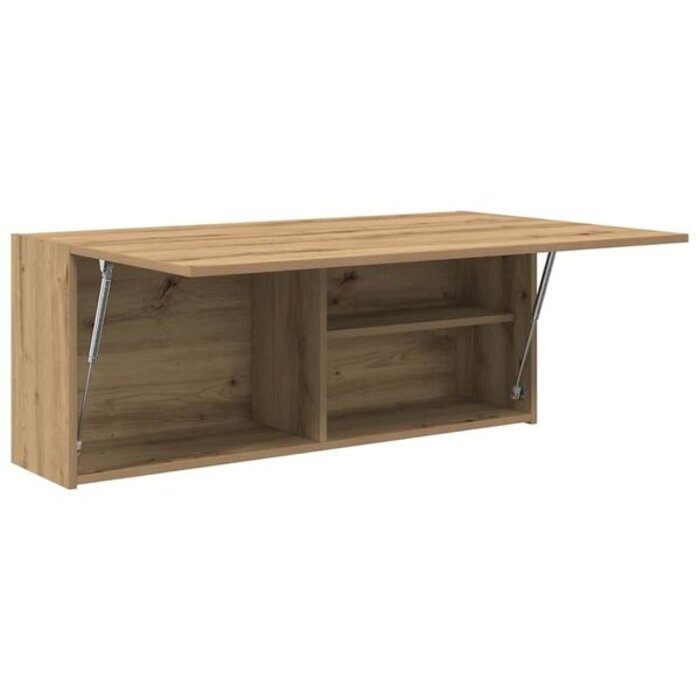 Szafka łazienkowa wisząca 100x25x40 cm dąb artisan - 80% taniej