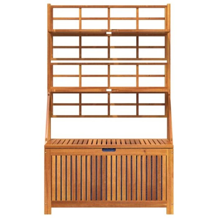 Skrzynia ogrodowa z kratką 99x50x160 cm akacjowa - 81% taniej