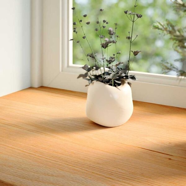 Zestaw 2 parapetów z litego drewna dębowego 110x40x2 cm - 79% taniej