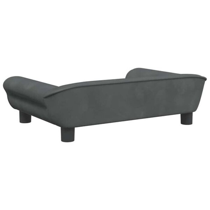 Dziecięca kanapa welurowa 70x45x26 cm ciemnoszara -63% taniej