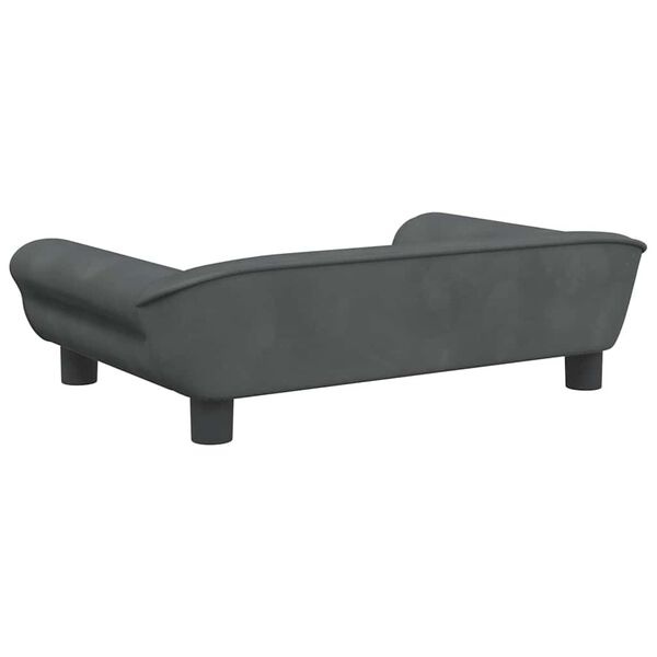 Dziecięca kanapa welurowa 70x45x26 cm ciemnoszara -63% taniej
