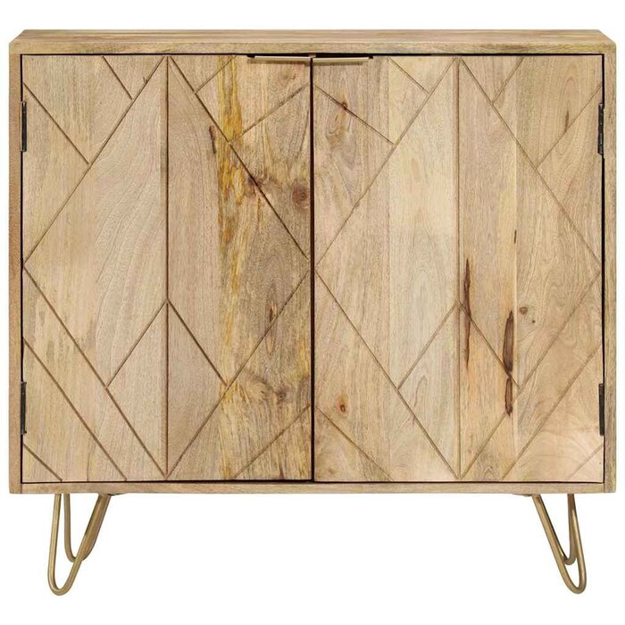 Vidaxl Komoda z litego drewna mango 80x30x75 cm - 77% taniej