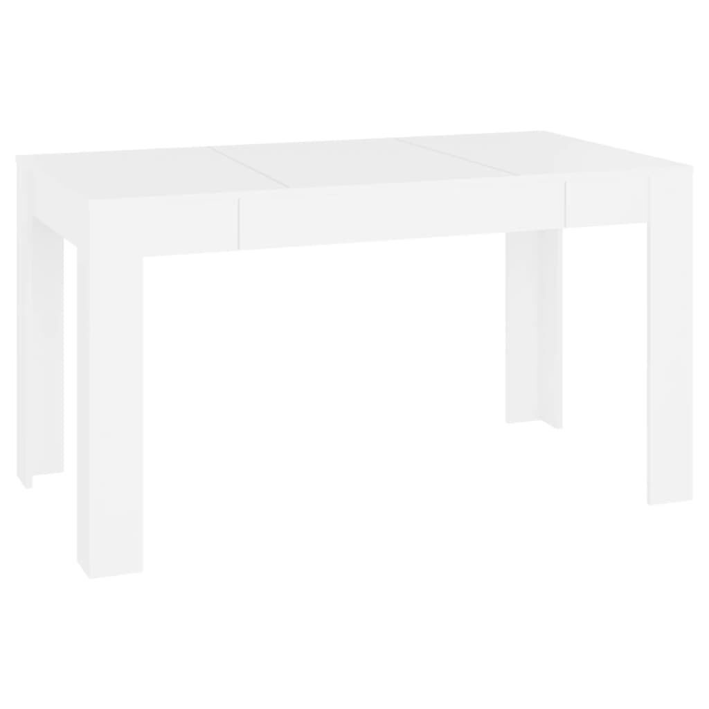 Minimalistyczny stół do jadalni 140x76 cm biały - 78% taniej