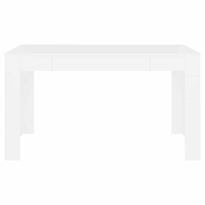 Minimalistyczny stół do jadalni 140x76 cm biały - 78% taniej