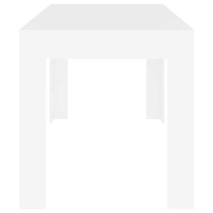Minimalistyczny stół do jadalni 140x76 cm biały - 78% taniej