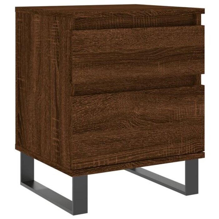Vidaxl Zestaw 2 szafek nocnych dąb brązowy 40x35x50 cm - 76% taniej