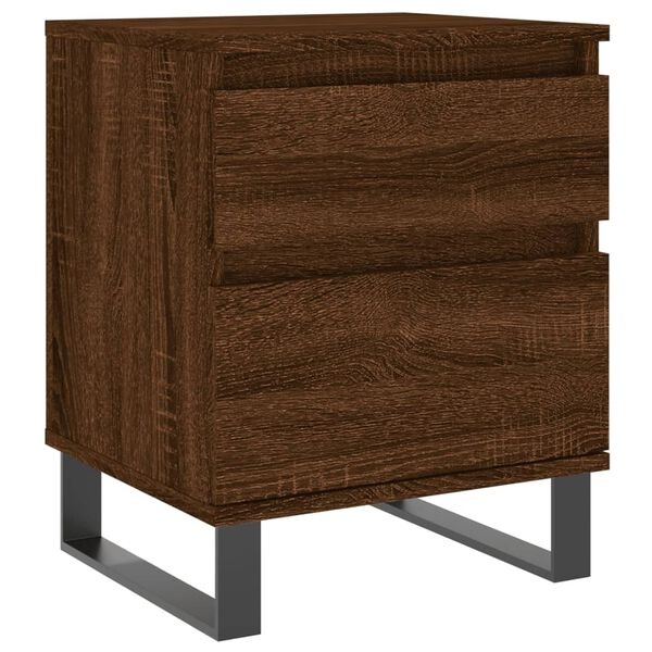 Vidaxl Zestaw 2 szafek nocnych dąb brązowy 40x35x50 cm - 76% taniej