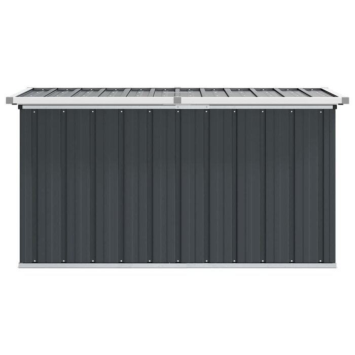 Stalowa skrzynia ogrodowa 129x67x65 cm antracyt - 77% taniej