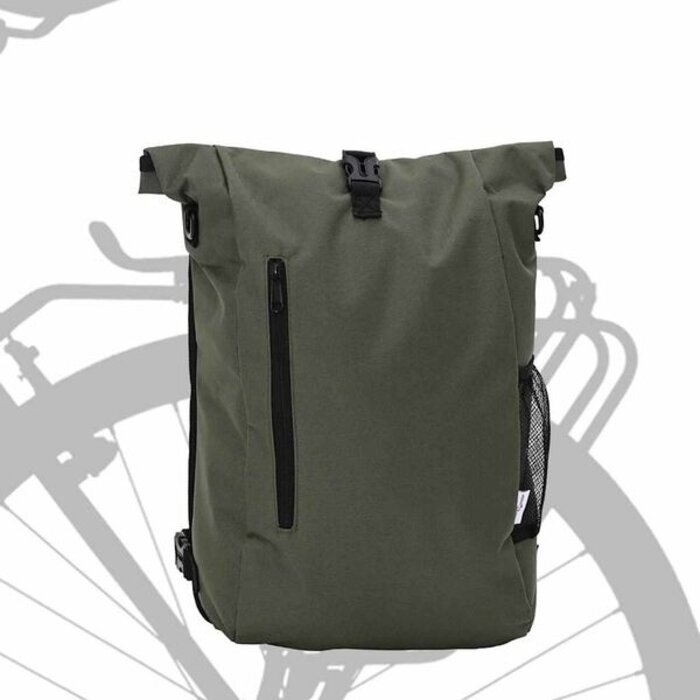 Torba rowerowa oliwkowa 31x13x58cm - 68% taniej