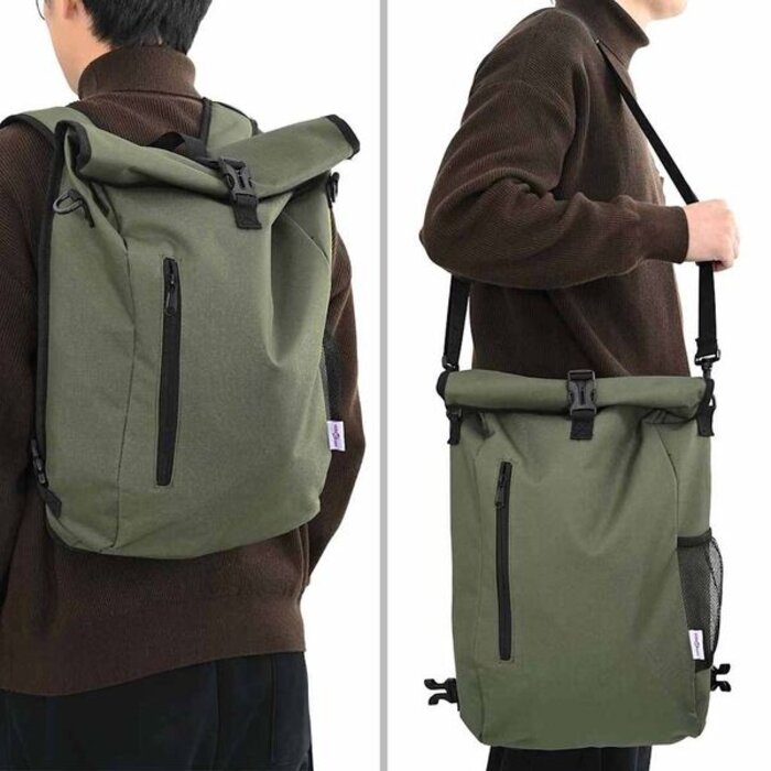 Torba rowerowa oliwkowa 31x13x58cm - 68% taniej