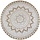 Okrągły dywan jutowy mandala 150 cm - 85% taniej