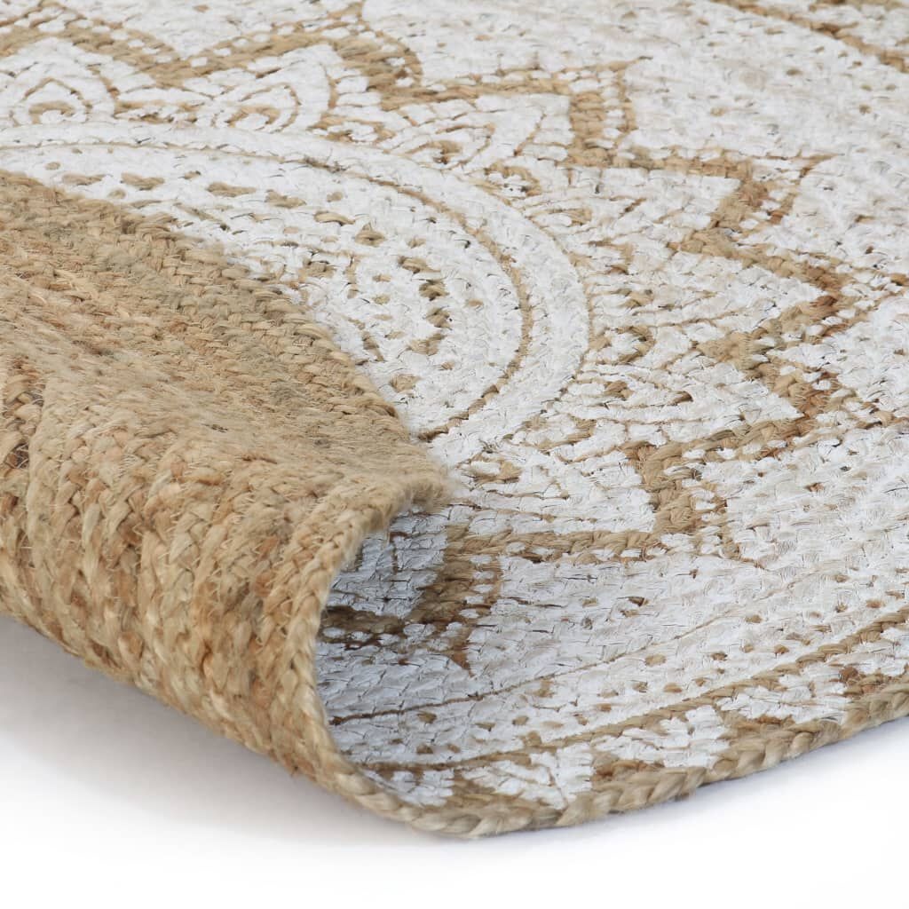 Okrągły dywan jutowy mandala 150 cm - 85% taniej