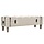 Ławka ze schowkiem 111x34x37 cm kremowa - 78% taniej